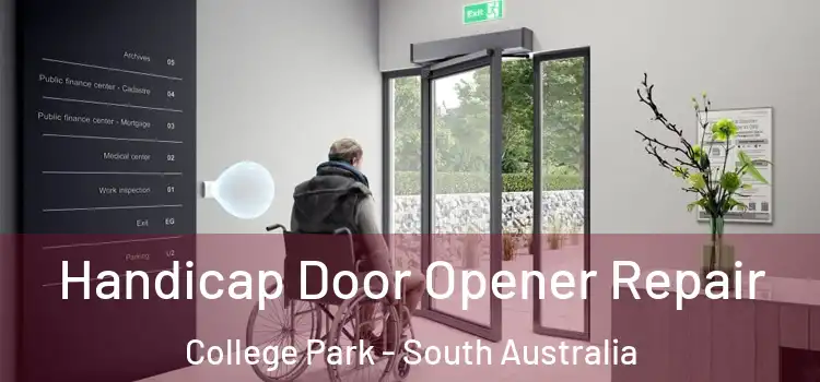Handicap Door Opener Repair College Park - South Australia