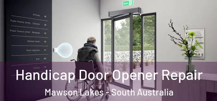 Handicap Door Opener Repair Mawson Lakes - South Australia